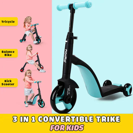 3 In 1 Kids Convertible Scooter